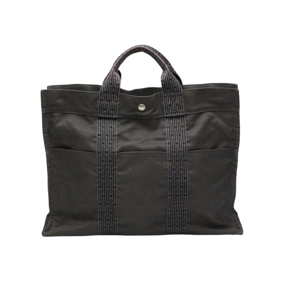 Hermès Herline Grey Canvas tote - Picture 1 of 10